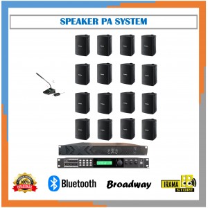 Paket Background Music / PA System 4 Zona 16 Speaker